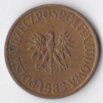5 злотых 1983 Польша - 5 zlotych 1983 Poland