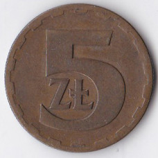 5 злотых 1975 Польша - 5 zlotych 1975 Poland