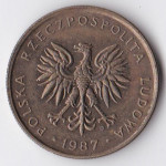 5 злотых 1987 Польша - 5 zlotych 1987 Poland