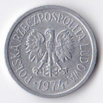 10 грошей 1974 Польша - 10 groszy 1974 Poland