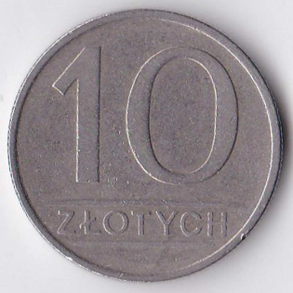 10 злотых 1984 Польша - 10 zlotych 1984 Poland