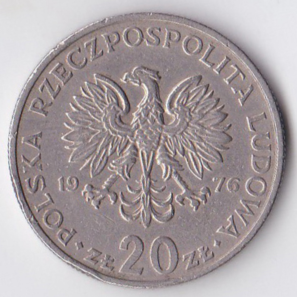 20 злотых 1976 Польша - 20 zlotych 1976 Poland