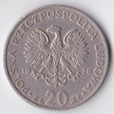 20 злотых 1976 Польша - 20 zlotych 1976 Poland