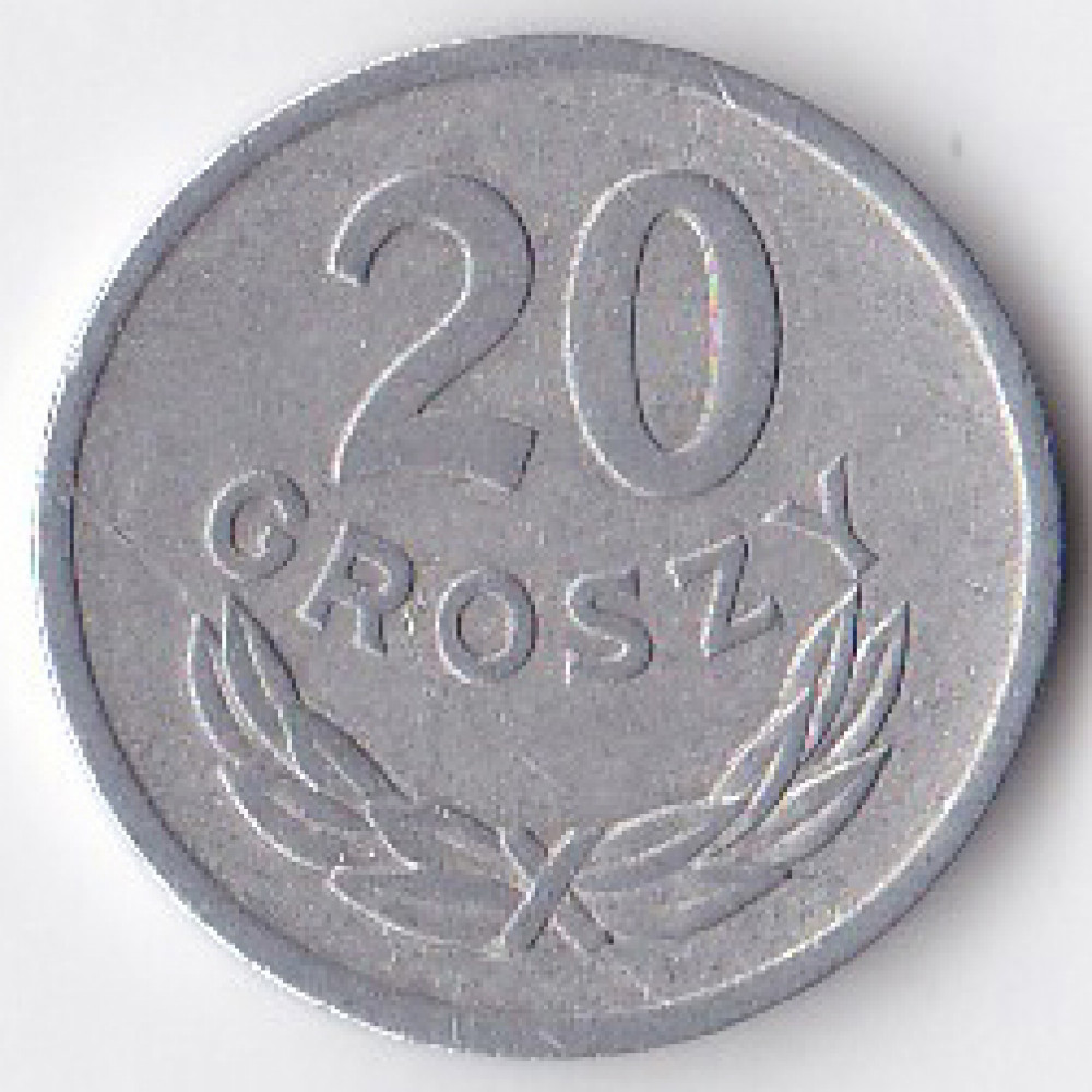 20 грошей 1975 Польша - 20 groszy 1975 Poland