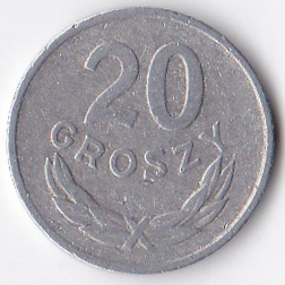 20 грошей 1965 Польша - 20 groszy 1965 Poland