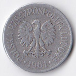 20 грошей 1961 Польша - 20 groszy 1961 Poland