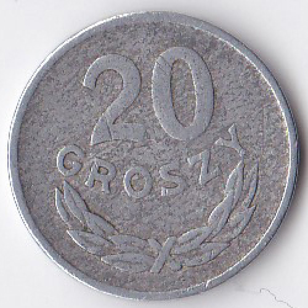 20 грошей 1961 Польша - 20 groszy 1961 Poland