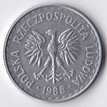 1 злотый 1988 Польша - 1 zloty 1988 Poland