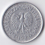 1 злотый 1982 Польша - 1 zloty 1982 Poland