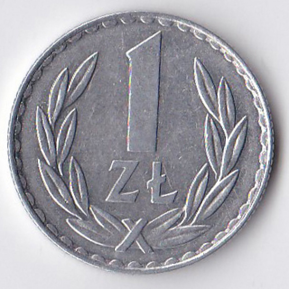 1 злотый 1977 Польша - 1 zloty 1977 Poland