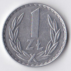 1 злотый 1977 Польша - 1 zloty 1977 Poland