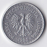 1 злотый 1986 Польша - 1 zloty 1986 Poland