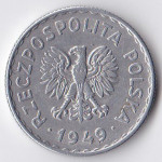 1 злотый 1949 Польша - 1 zloty 1949 Poland