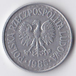 1 злотый 1985 Польша - 1 zloty 1985 Poland