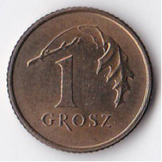 1 грош 1992 Польша - 1 grosz 1992 Poland