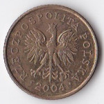 1 грош 2004 Польша - 1 grosz 2004 Poland