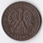 2 злотых 1980 Польша - 2 zlote 1980 Poland