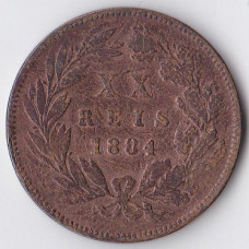 20 рейс 1884 Португалия - 20 reis 1884 Portugal