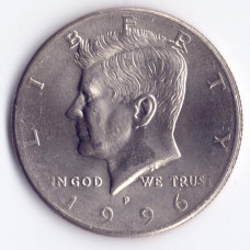 1/2 доллара 1996 США - half dollar 1996 USA, P, из оборота
