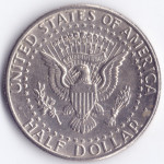 1/2 доллара 1989 США - half dollar 1989 USA, D