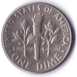 1 дайм (10 центов) 1975 США - 1 dime (10 cents) 1975 USA, D
