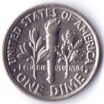 1 дайм (10 центов) 1988 США - 1 dime (10 cents) 1988 USA, P