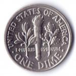 1 дайм (10 центов) 1995 США - 1 dime (10 cents) 1995 USA, P, из оборота