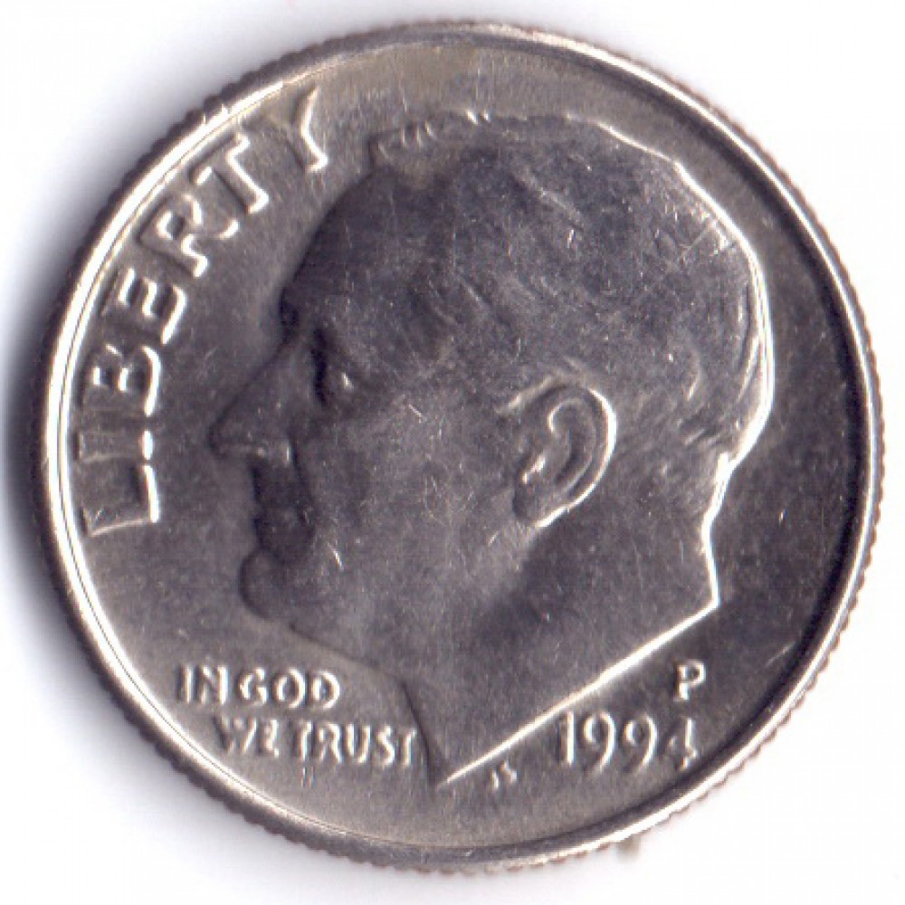 1 дайм (10 центов) 1994 США - 1 dime (10 cents) 1994 USA, P