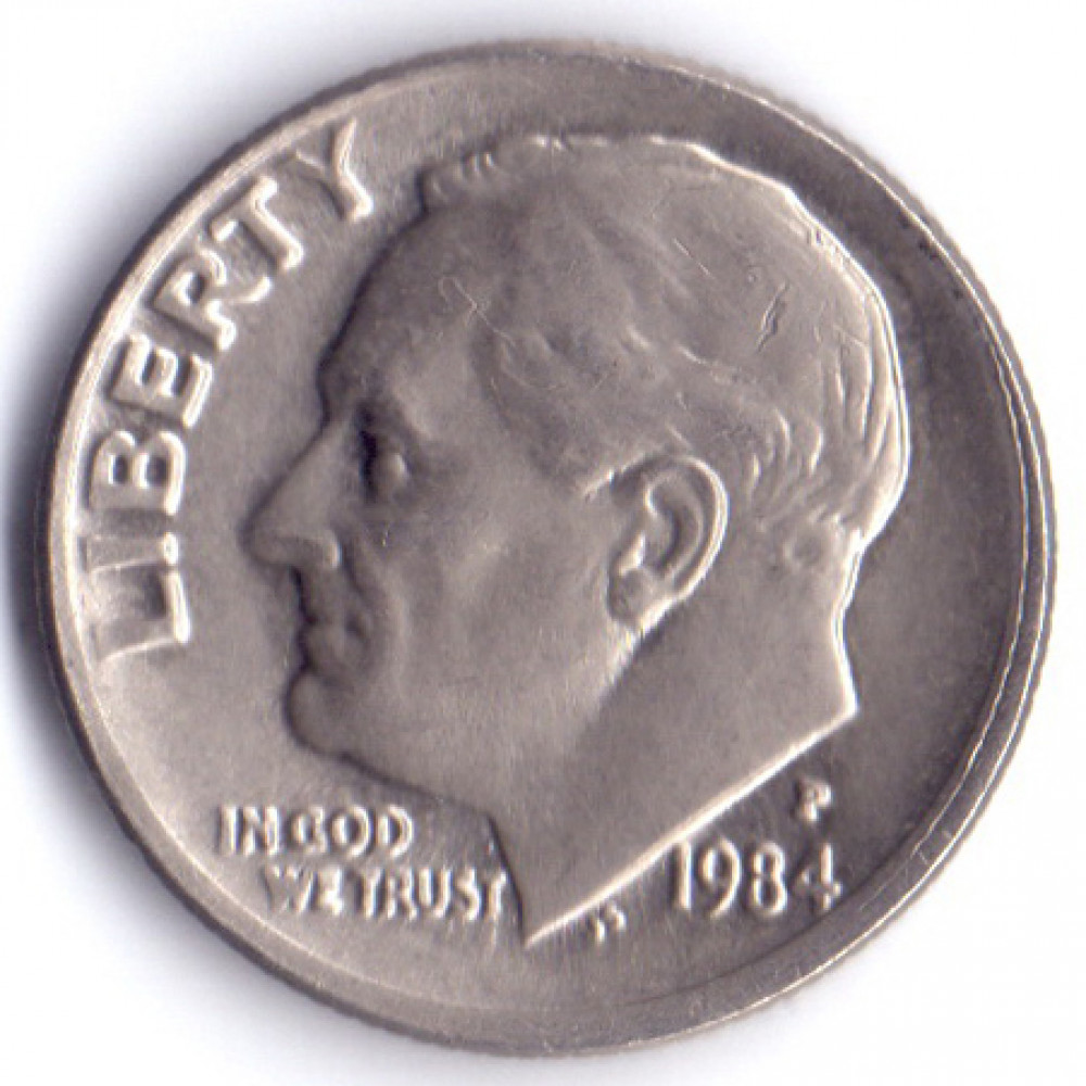 1 дайм (10 центов) 1984 США - 1 dime (10 cents) 1984 USA, P