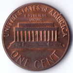 1 цент 1985 США - 1 cent 1985 USA, Без МД