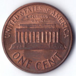 1 цент 1989 США - 1 cent 1989 USA, Без МД