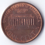 1 цент 1995 США - 1 cent 1995 USA, Без МД