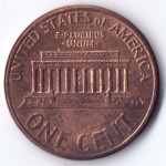 1 цент 2001 США - 1 cent 2001 USA, Без МД