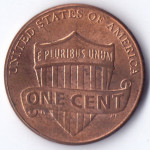 1 цент 2012 США - 1 cent 2012 USA, Без МД