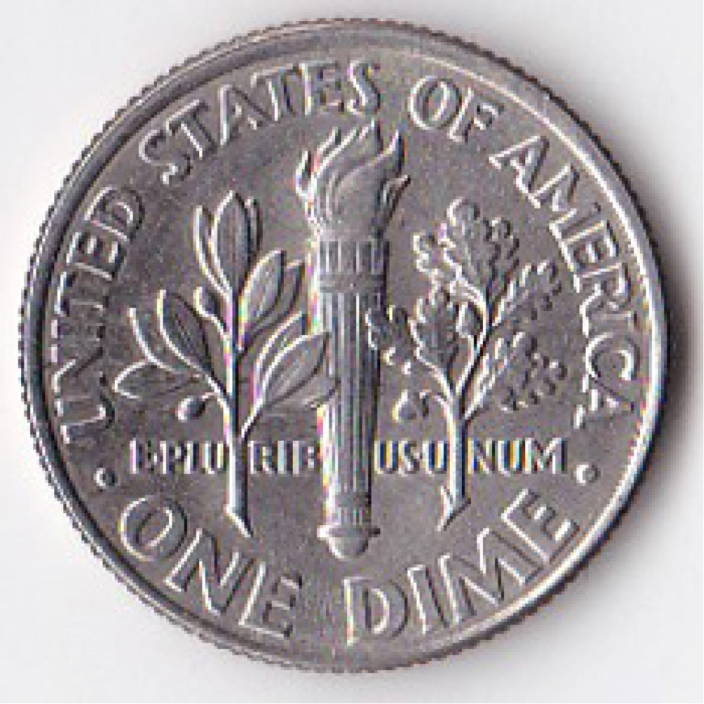 1 дайм (10 центов) 2000 США - 1 dime (10 cents) 2000 USA, D
