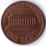 1 цент 1975 США - 1 cent 1975 USA, D