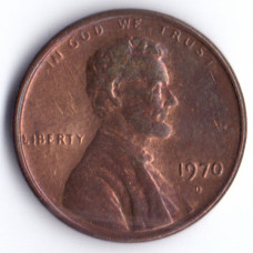 1 цент 1970 США - 1 cent 1970 USA, D