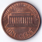 1 цент 1988 США - 1 cent 1988 USA, D