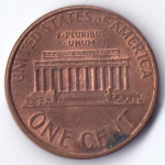 1 цент 1996 США - 1 cent 1996 USA, D
