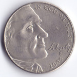5 центов 2005 США - 5 cents 2005 USA, P