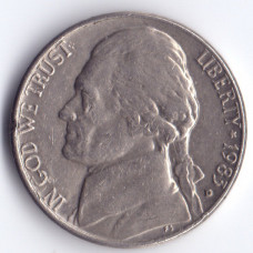 5 центов 1983 США - 5 cents 1983 USA, D