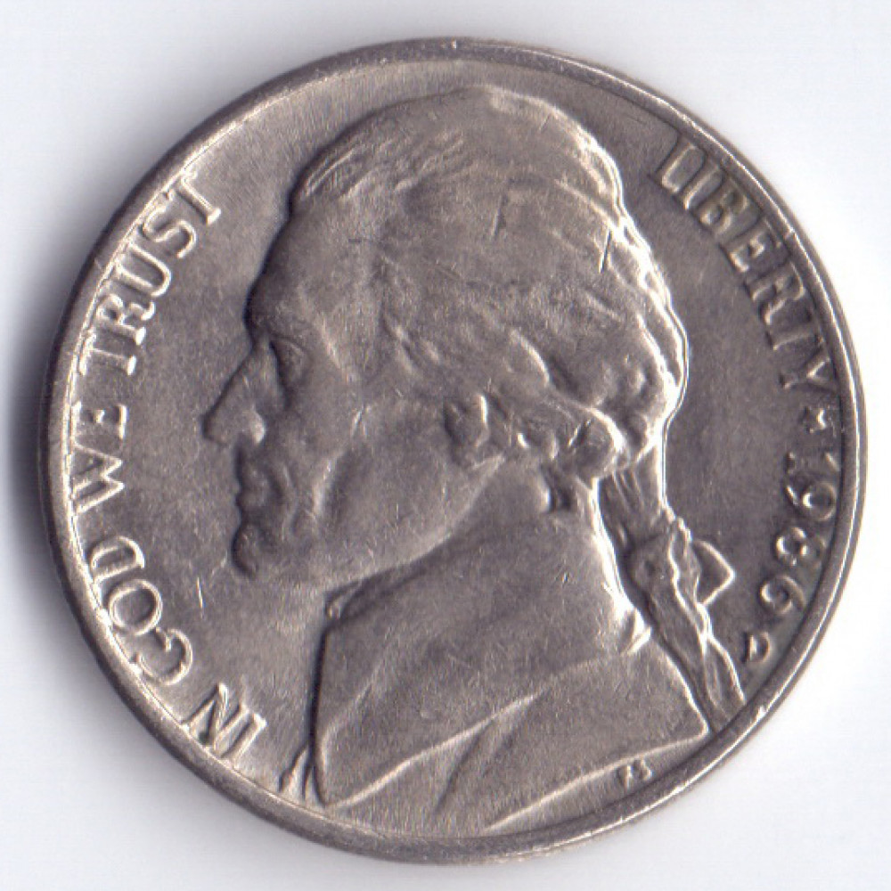 5 центов 1986 США - 5 cents 1986 USA, D