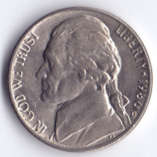 5 центов 1986 США - 5 cents 1986 USA, D