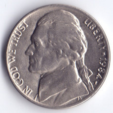 5 центов 1984 США - 5 cents 1984 USA, P