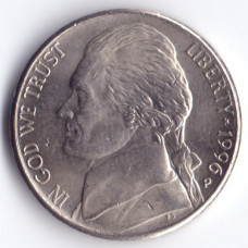 5 центов 1996 США - 5 cents 1996 USA, P
