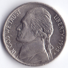 5 центов 1995 США - 5 cents 1995 USA, D