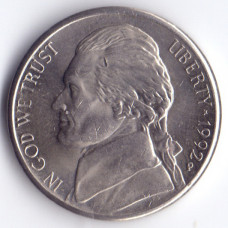 5 центов 1992 США - 5 cents 1992 USA, P