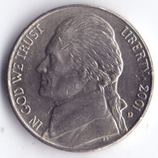 5 центов 2001 США - 5 cents 2001 USA, D