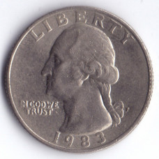 25 центов (квотер) 1983 США - 25 cents (quarter) 1983 USA, P