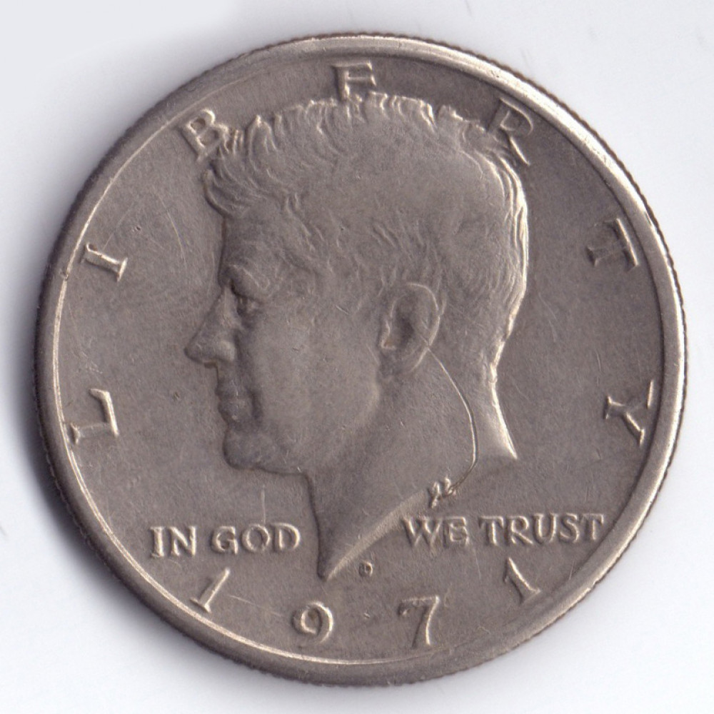 1/2 доллара 1971 США - 50 cents (half dollar) 1971 USA, D